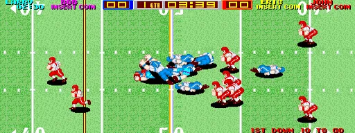 Tecmo 橄榄球游戏封面