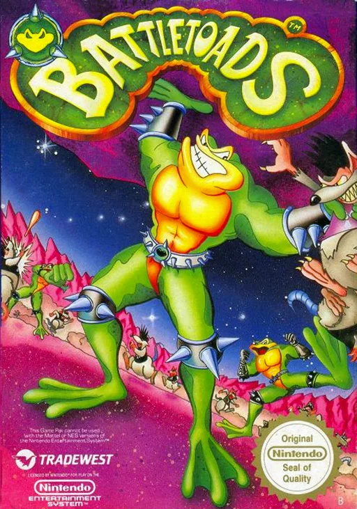 忍者蛙 Battletoads（J）（无限命HACK by 小粽子）游戏封面